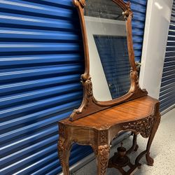 Antique console table with Mirror 