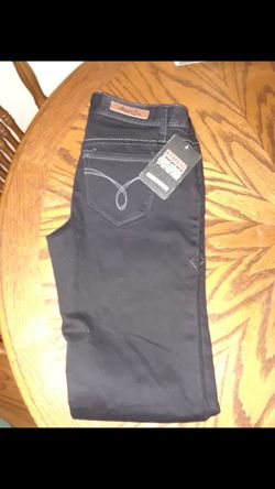 Black denim jeans