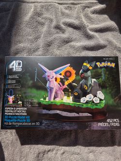 Pokémon 4D Build Espeon & Umbreon 3D Puzzle Model Kit