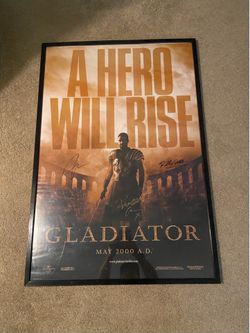 Gladiator framed movie poster