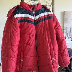 Tommy Hilfiger Red Puffer Jacket
