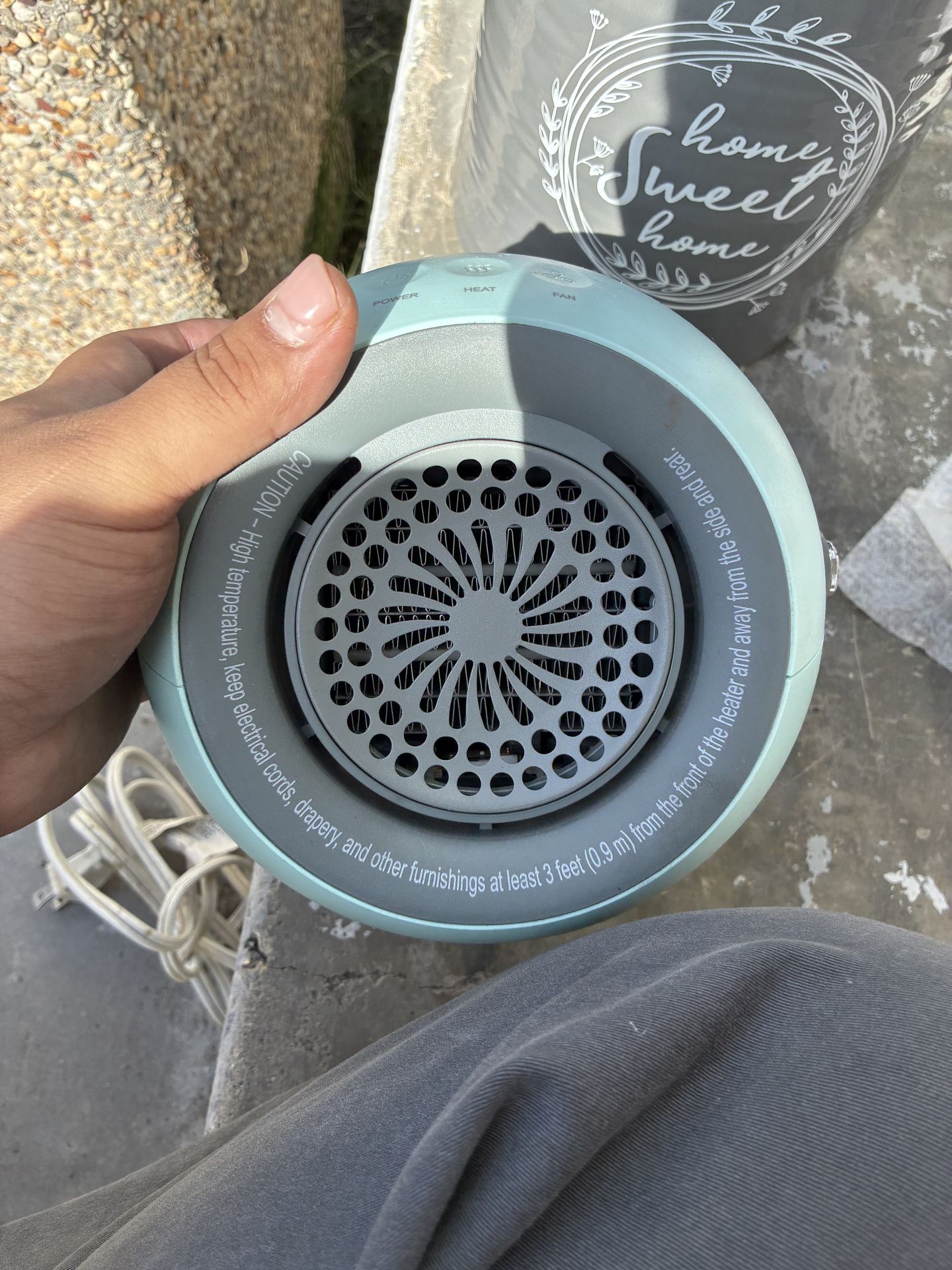 Portable heater/ fan
