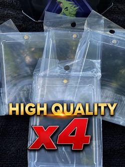 Clear Trading Card One-Touch Magnetic Holders x4 Pokemon tcg
