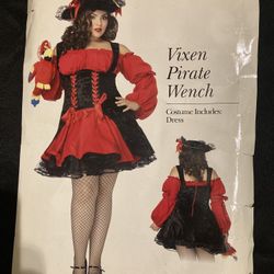 Woman’s Plus Size 3X-4X Vixen Pirate Wench Costume Sexy Quality Halloween Sassy