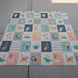 Baby Foam Play Mat - Alphabet & Animals (Reversible)