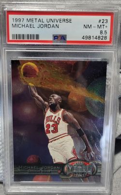 1997 Metal Universe Michael Jordan #23 PSA 8.5