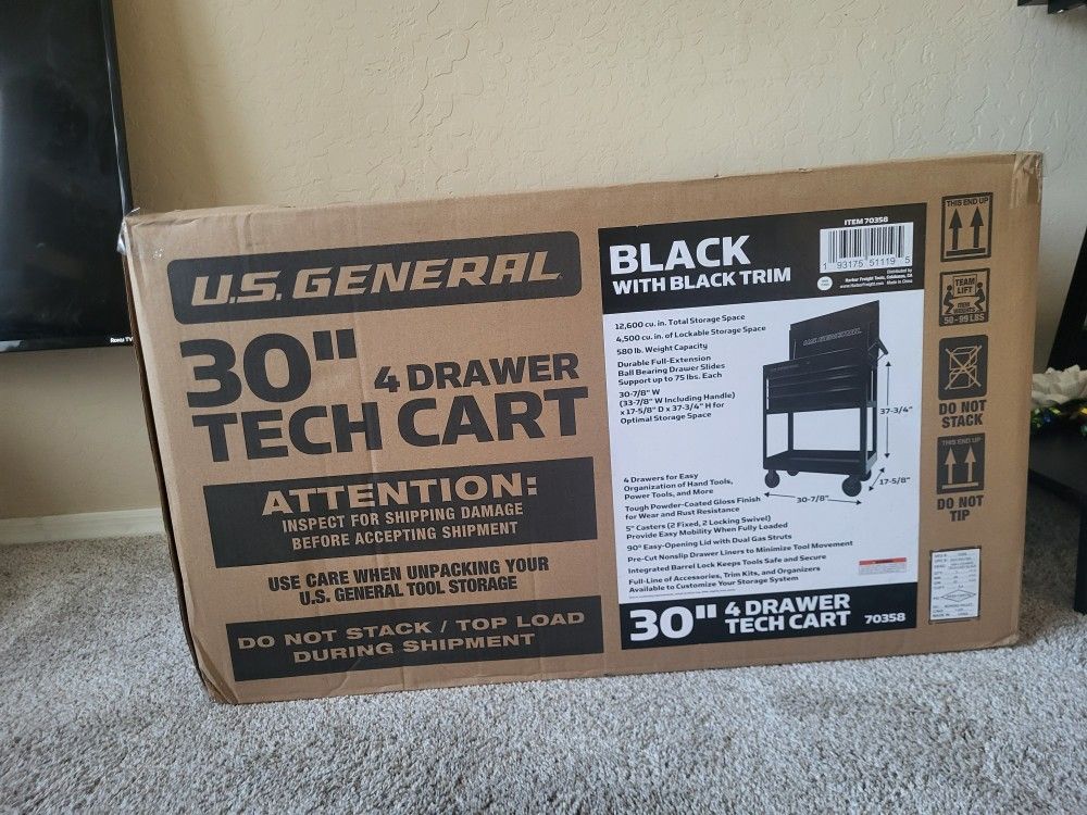 Brand New 30 Inch Tech/Technician ToolCart