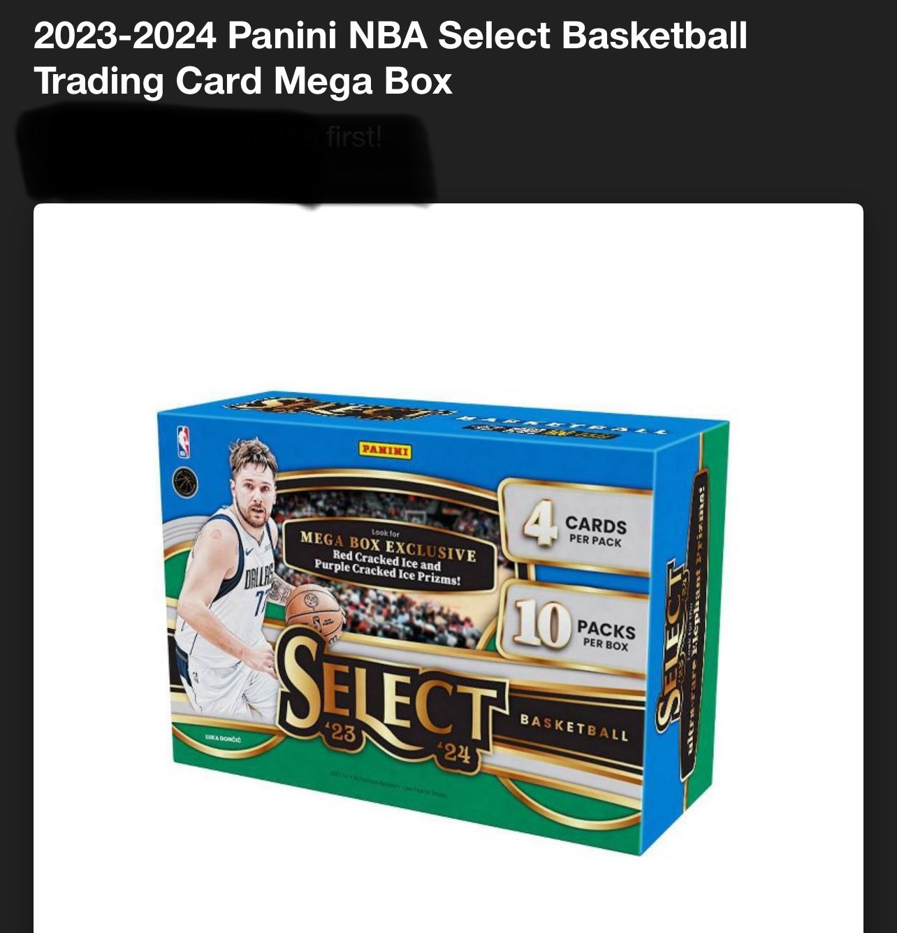2023-24 Panini Select Basketball Card Mega Box - Factory Sealed Brand New - Early Release