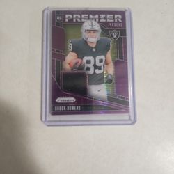 2024 PANINI PRIZM PREMIER JERSEYS PJBBS BROCK BOWERS PURPLE PULSAR