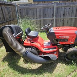 Craftsman T110 Riding Lawn Mower With Double Catcher