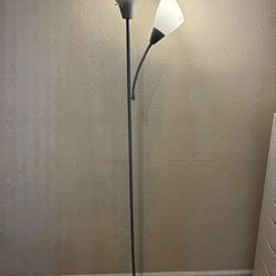 Floorstanding Lamp with Adjustable Reading Light and LED bulbs included