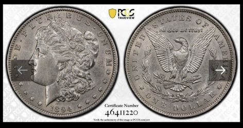 1894 P Rare Morgan silver dollar
