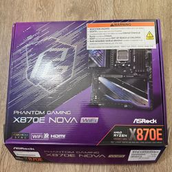 NEW ASROCK X870E NOVA WIFI AM5 AMD ATX Motherboard 