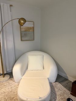Curved convertible couch