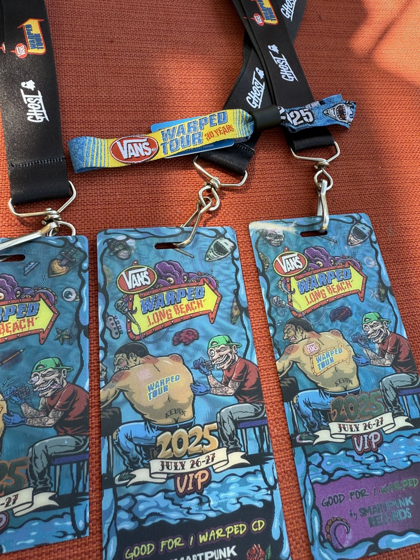 VIP WARPED TOUR TICKETS 120 Each Long Beach Ca