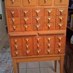 Gaylord Bros Mid Century Card File Cabinet
