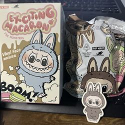 LABUBU THE MONSTERS - Exciting Macaron Vinyl Face SESAME BEAN