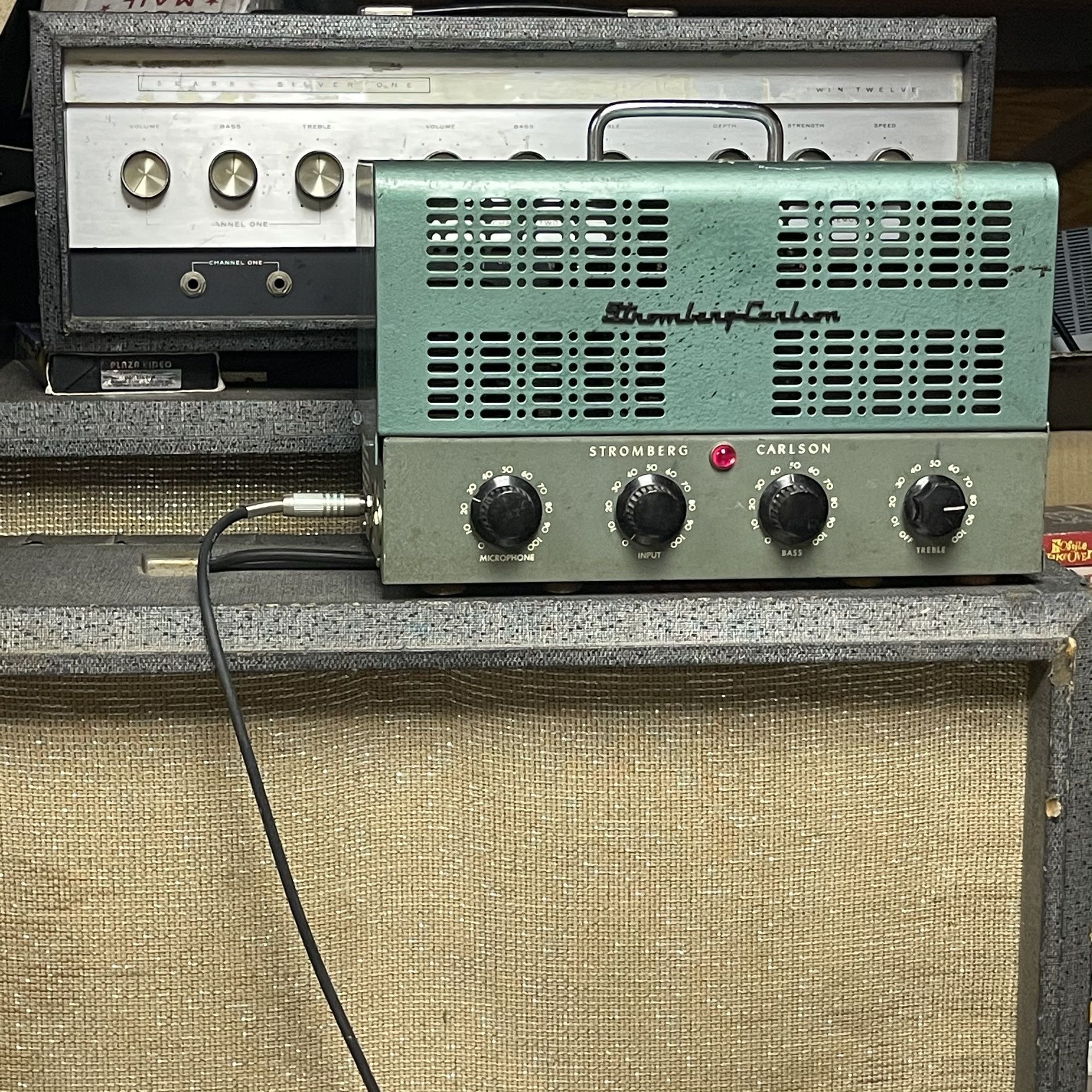 Stromberg Carlson Guitar Tube Amplifier Amp PA 1950’s Fender Tweed 35 Watt Serviced Rebuilt