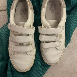 Tory burch Sport Sneakers logo back flats strap shoes