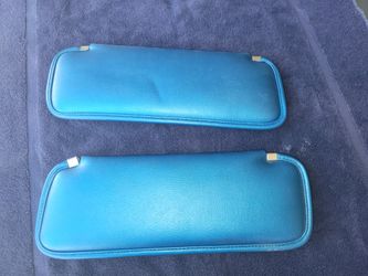 NOS 1(contact info removed) C3 Corvette Sunvisors Bright Blue.