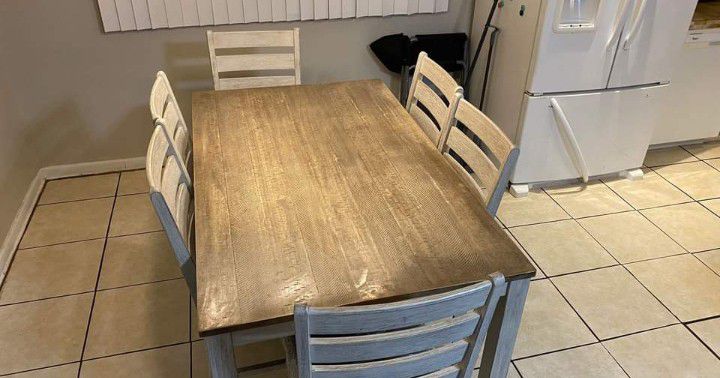 Two Tone Skempton Kitchen Dining Room Set | Table And Chairs Set | Brand New @ Fast Delivery 🚚