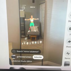 Interactive, Touchscreen Fitness Mirror