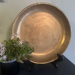 Vintage, Italian Imported, Sand Casted Limited Edition Pure Brass Bowl