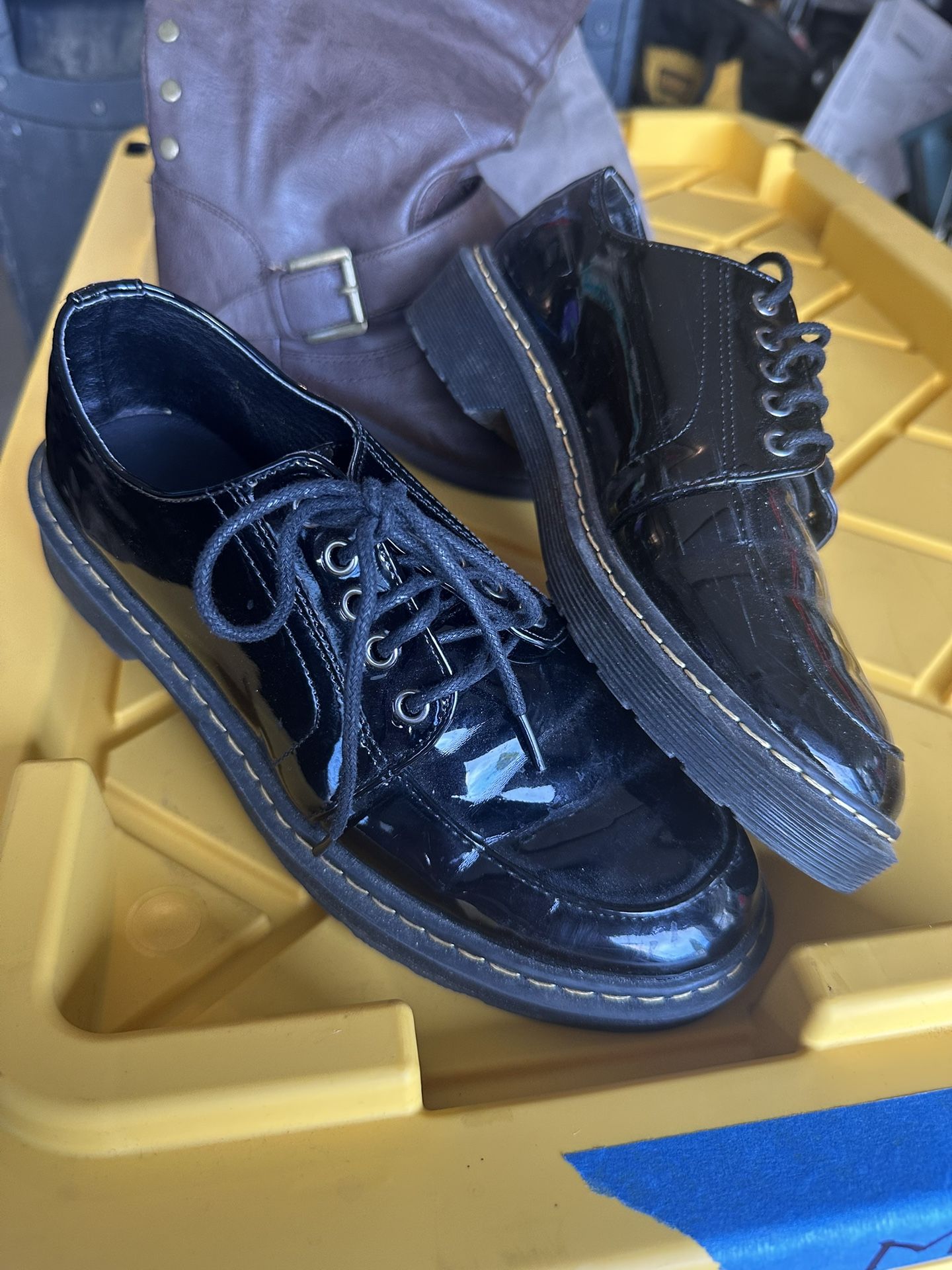 Black Strapped Shoes