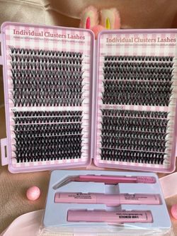 DIY Lash Cluster Kit | 30D-50D Hybrid Textured Extension Set (Lengths 9-16mm)