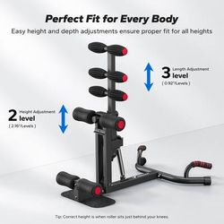 MERACH - New Deep Squat Workout Machine Adjustable Glutes Trainer Exercise Fitness