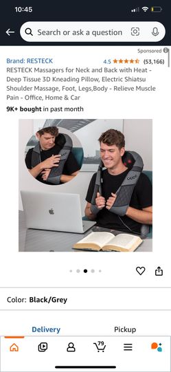 Cordless Neck Massager for Pain Relief Deep Tissue, Shiatsu Low Back Massager with Heat, Wireless Electric Shoulder Massager, 