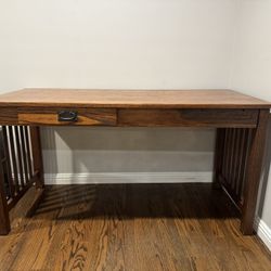 Solid Oak Mission style desk