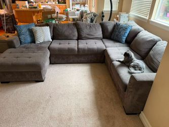 WeGray Sectional Sofa with Storage Chaise – Large Couch