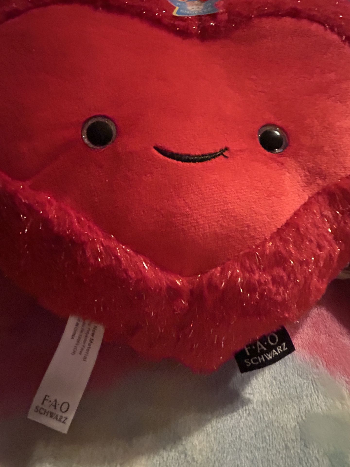 Brand New Red Valentine Light Up Soft Pillow