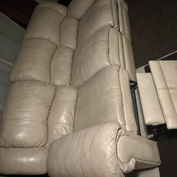 3 Seat Full Sized leather Couch