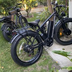 Full Suspension Mountain E-bike 1000w Front Wheel Drive 
