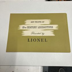 Vintage Lionel Locomotive Prints 