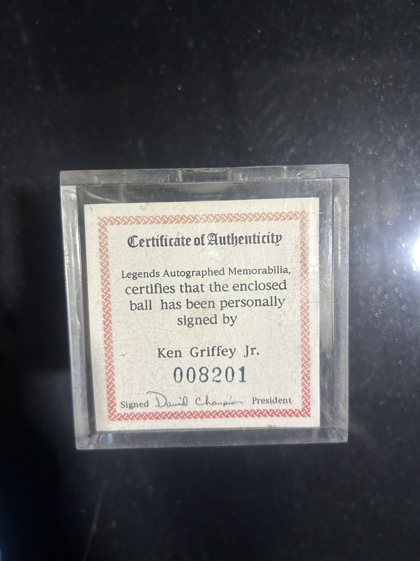 Ken Griffey Jr Autographed Baseball