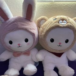 Bunny And Bear Plushie