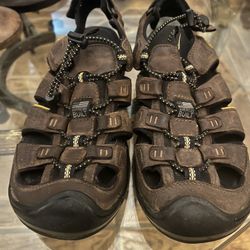 Mens Leather Sandals Size 9