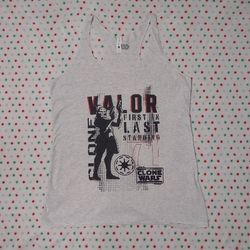 Star Wars: The Clone Wars Valor First In Last Standing Tank Top Women's Large