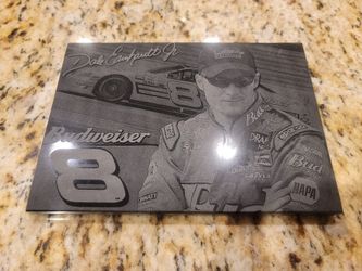 Stone Etched Dale Jr Plaque
