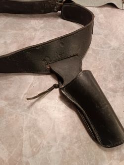 Leather Holster With brass Buckles
