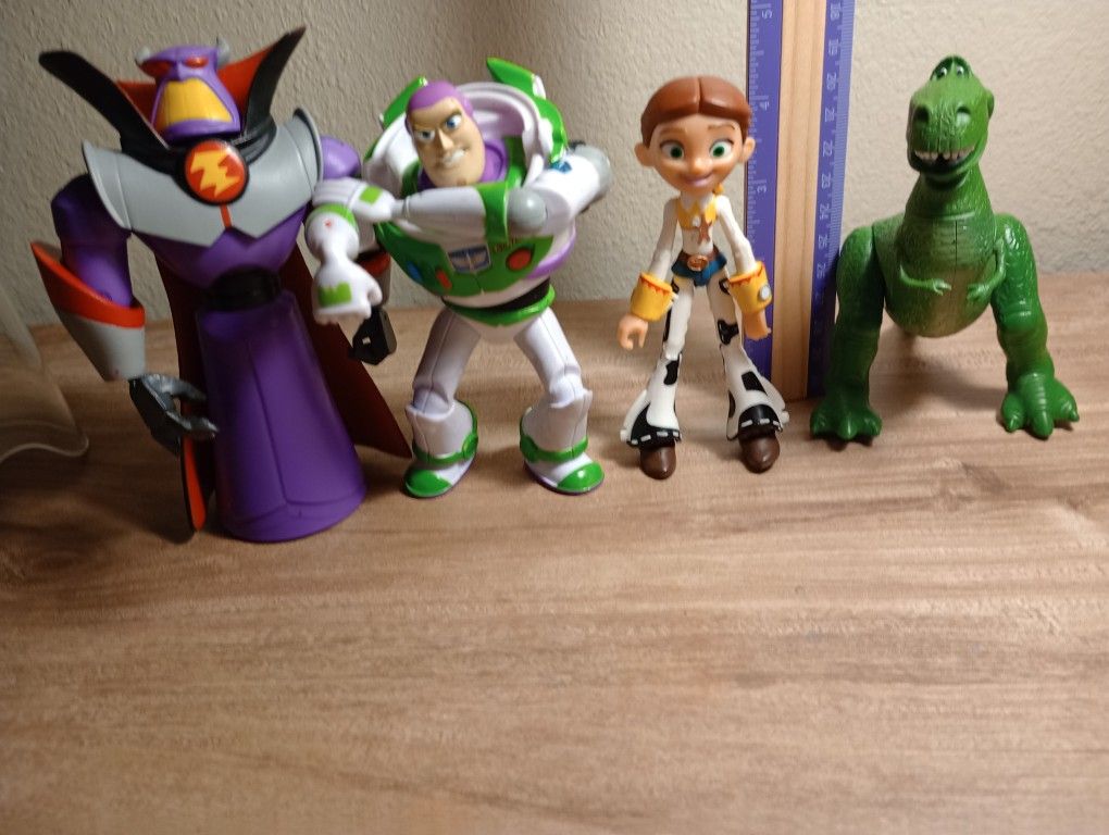 Toy Story Toys Buzz Zurg Rexx Jessie 4-5 Inches Tall