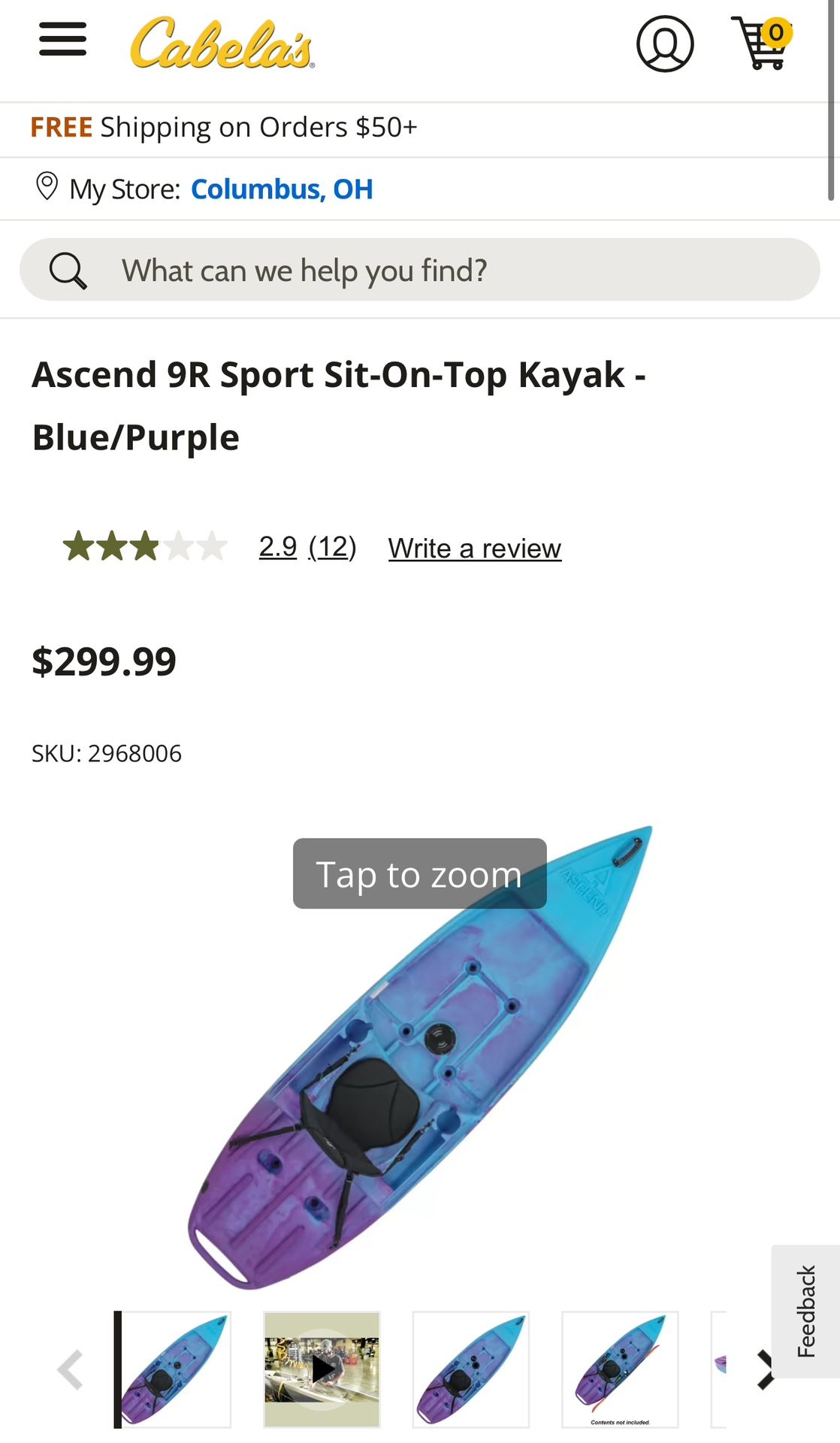 Kayak -Ascend 9R Sport Sit