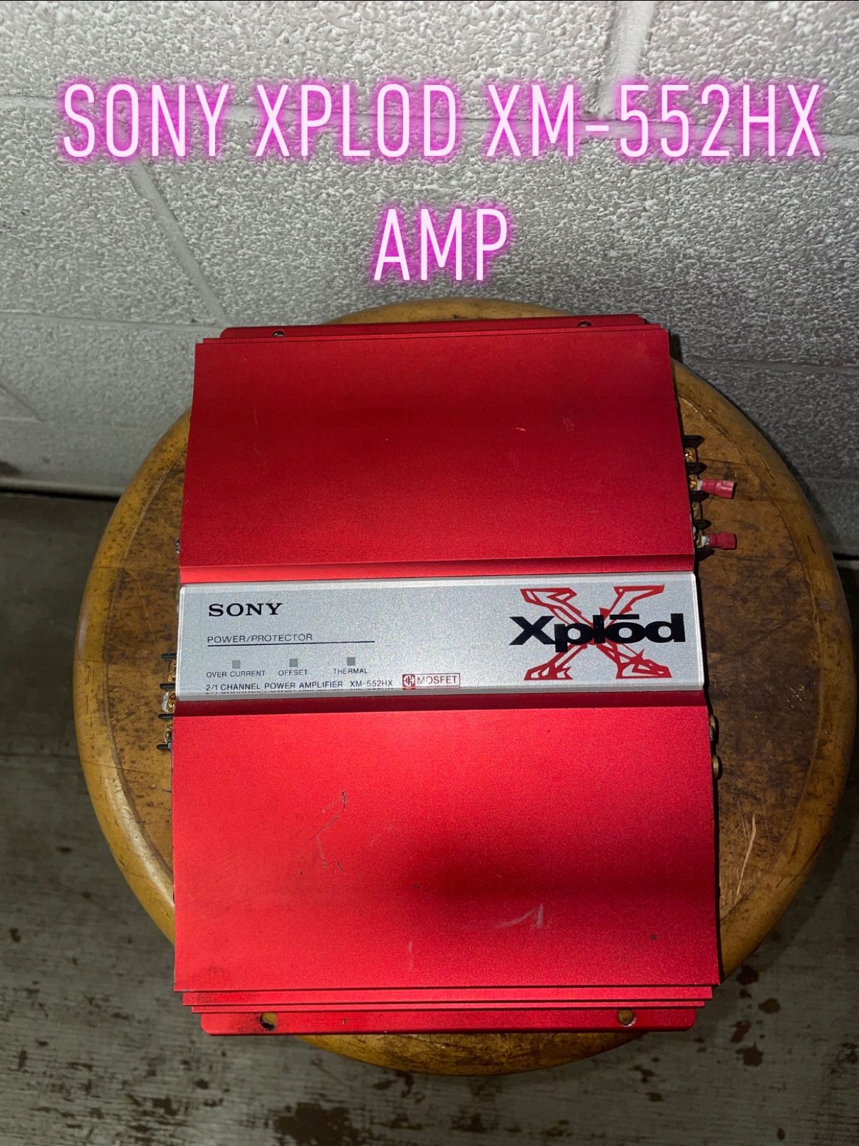 Sony xplod amplifier