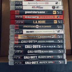 Sony Playstation 3 Ps3 CIB Games Lot Of 14 Fully Functional Adult Owned In Very Good Condition