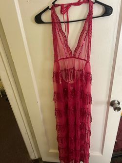 Sparkly Pink Beaded Dress