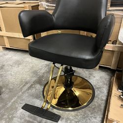  Black And Gold Styling Chair 