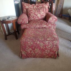 Accent Chair With Ottoman 
